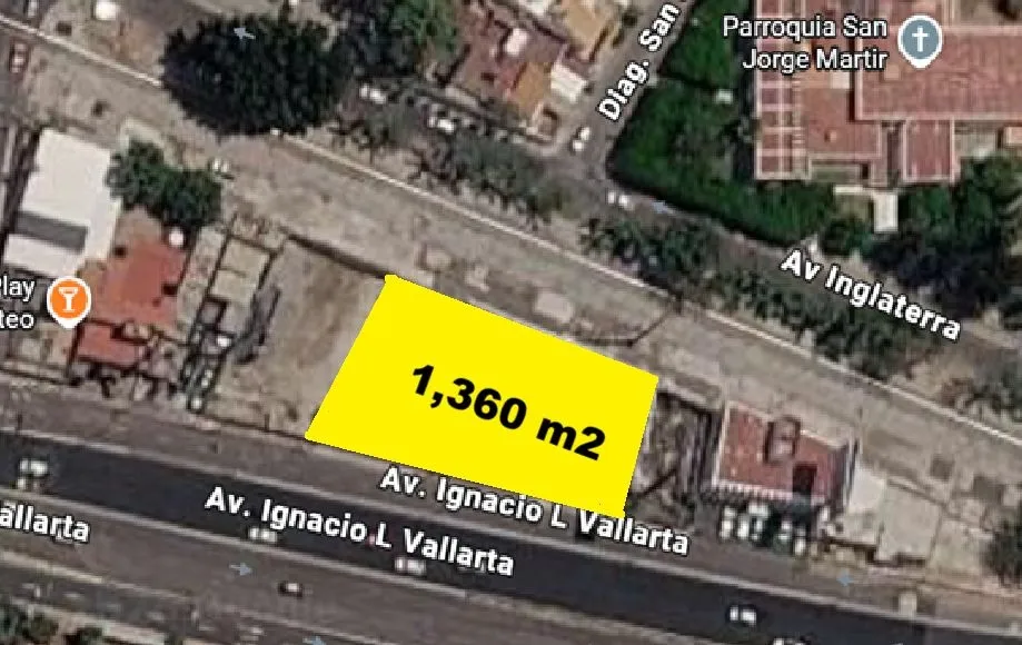 Foto 2 de Terreno en venta en Av. Vallarta, Vallarta San Jorge, Guadalajara