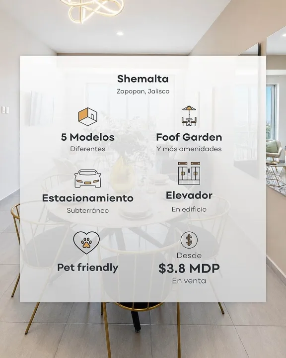 Foto 3 de DEPARTAMENTO EN VENTA EN PASEOS DEL SOL, ZAPOPAN