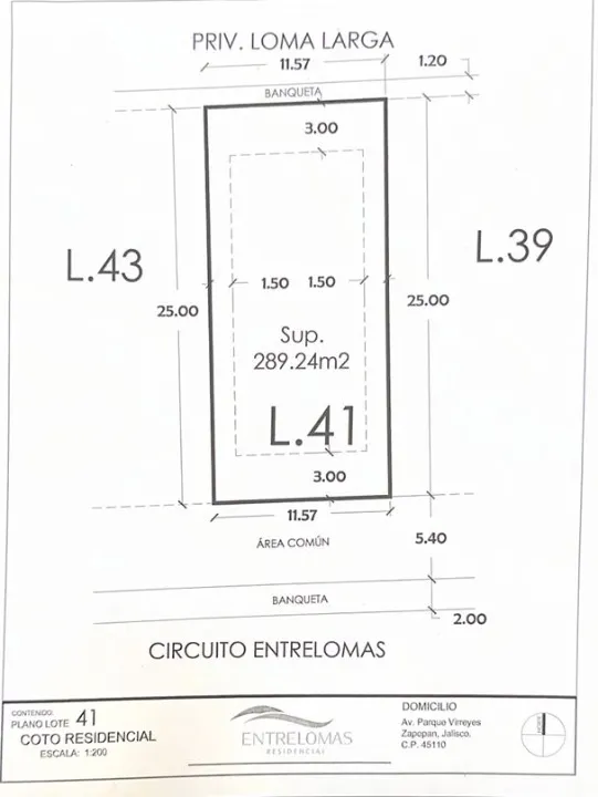 Foto 4 de Terreno en venta en Av. Parque Virreyes, Condominio Entre Lomas, Zapopan