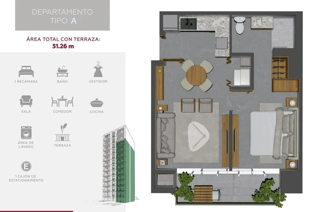Foto 9 de DEPARTAMENTO EN VENTA EN GUADALAJARA, COLONIA PROVIDENCIA, TORRE PUNTO