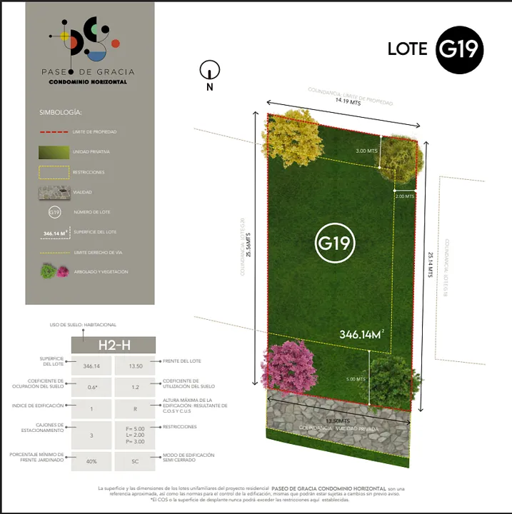 Terreno dentro de fraccionamiento Paseo de Gracia