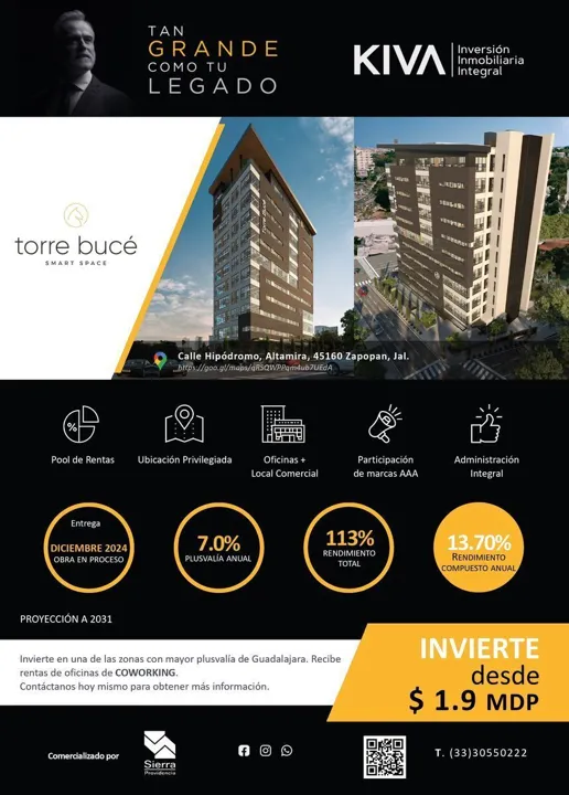 Foto 8 de Oficinas en venta en Américas - Torre Bucé Oficina 1004