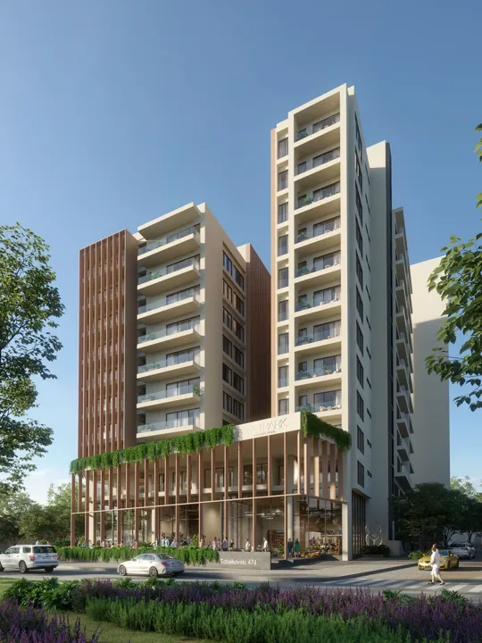 Departamento en preventa Met Park Torre Bambú, 2 hab. , Arcos de Guadalupe
