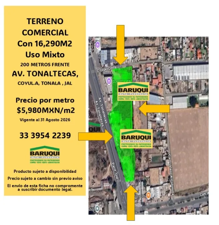 Terreno en Venta en Tonala