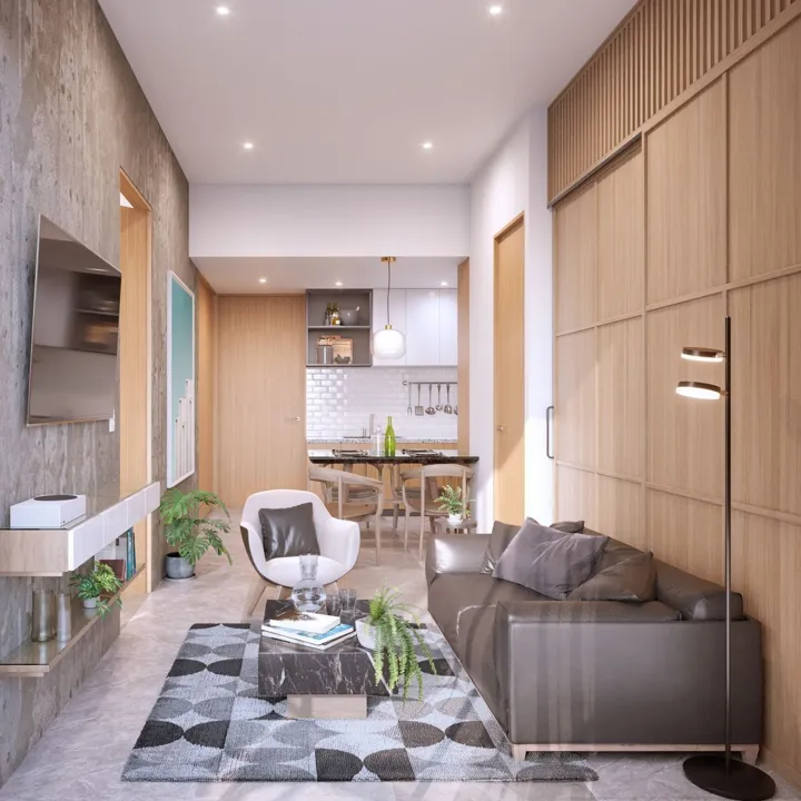 Departamento de 2 habitaciones en preventa en Jardines del Bosque
