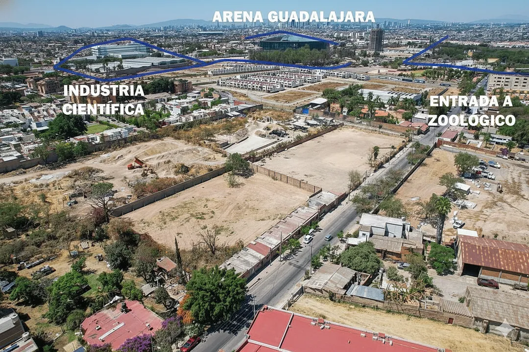 Terreno en venta en Huentitán Guadalajara 4,030 m² para desarrollo vertical.