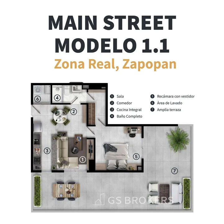 Foto 3 de Departamento en Preventa: Modelo Tipo 1  |Valle Real