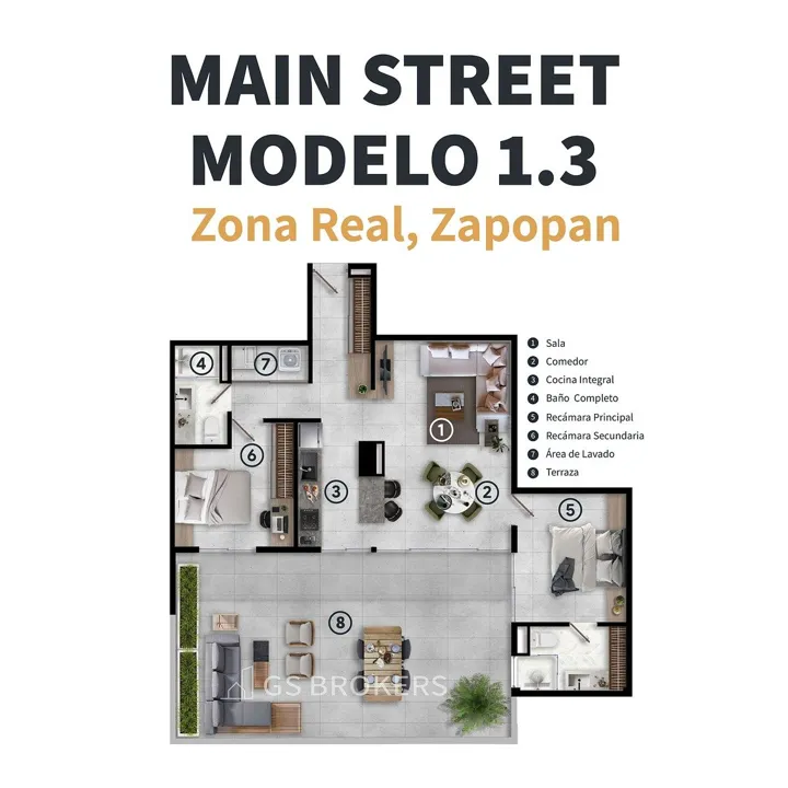 Foto 5 de Departamento en Preventa: Modelo Tipo 1  |Valle Real