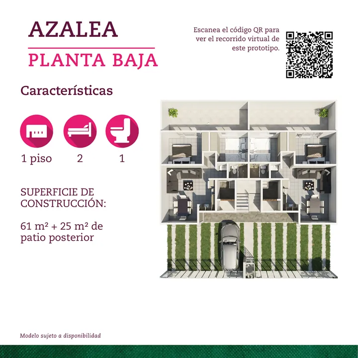 Foto 3 de Departamento Azalea Planta Baja con patio en Parques Tesistán, Zapopan