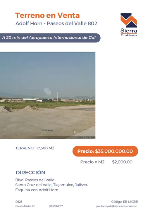 Foto 5 de Terreno en Venta en  Adolf Horn - Paseos del Valle