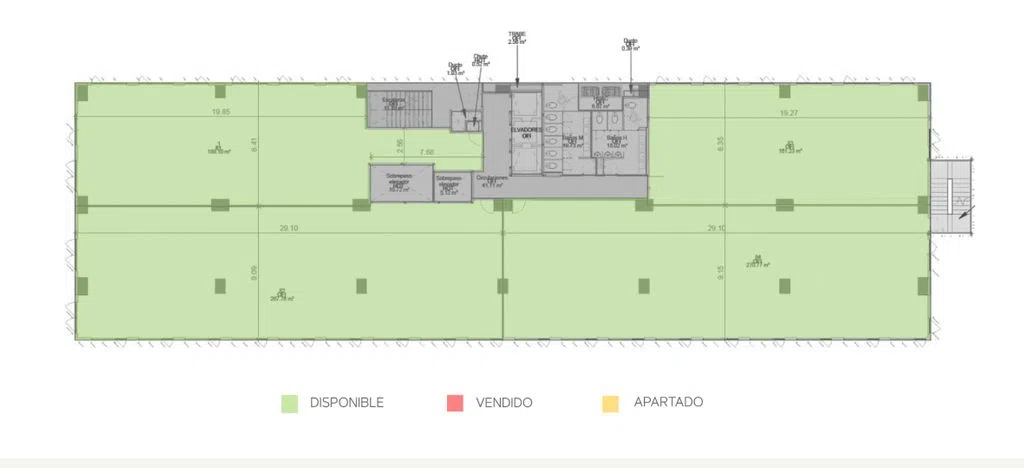 Foto 2 de OFICINAS EN VENTA ENTRE BOSQUES #801 - #804