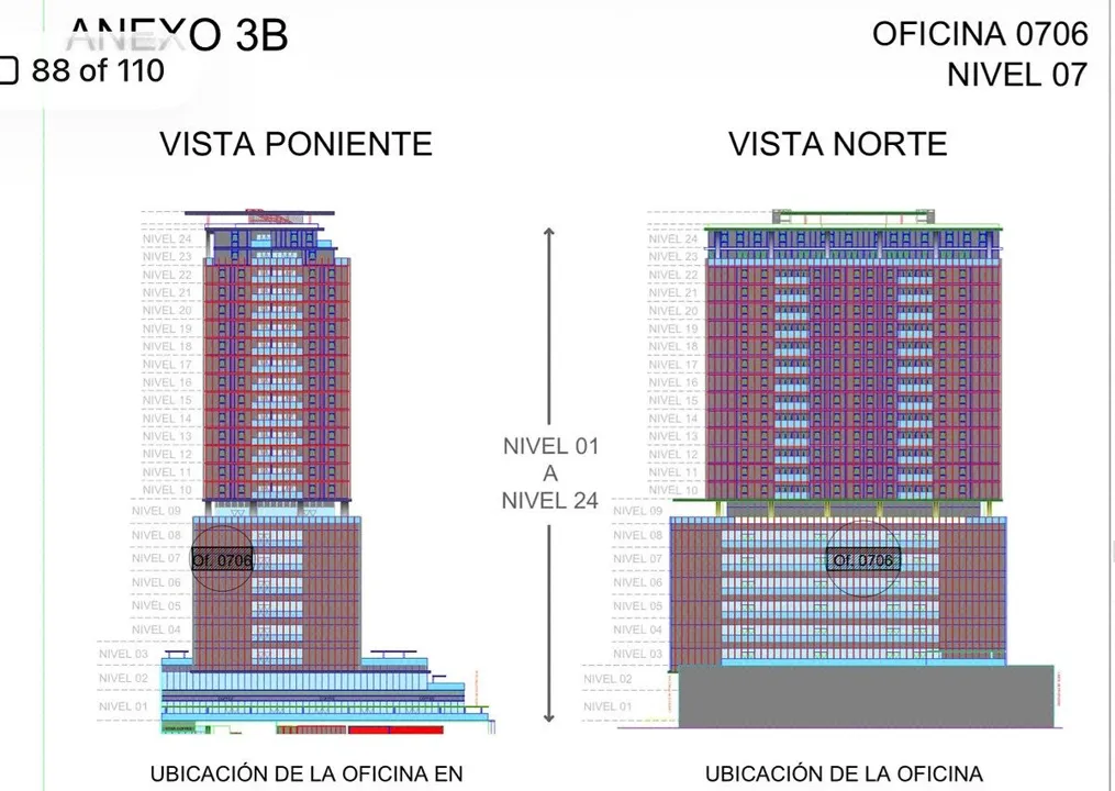 Foto 2 de OFICINA EN VENTA TORRE NERUDA PROVIDENCIA